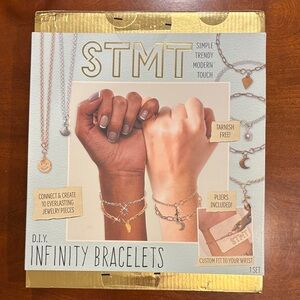 STMT Infinity Bracelets Kit - Gold and Silver Tone
